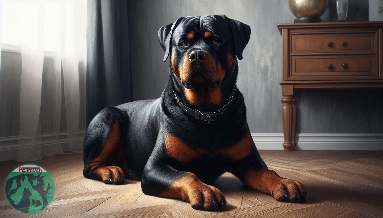 Rottweiler Dog Photo AI Generated