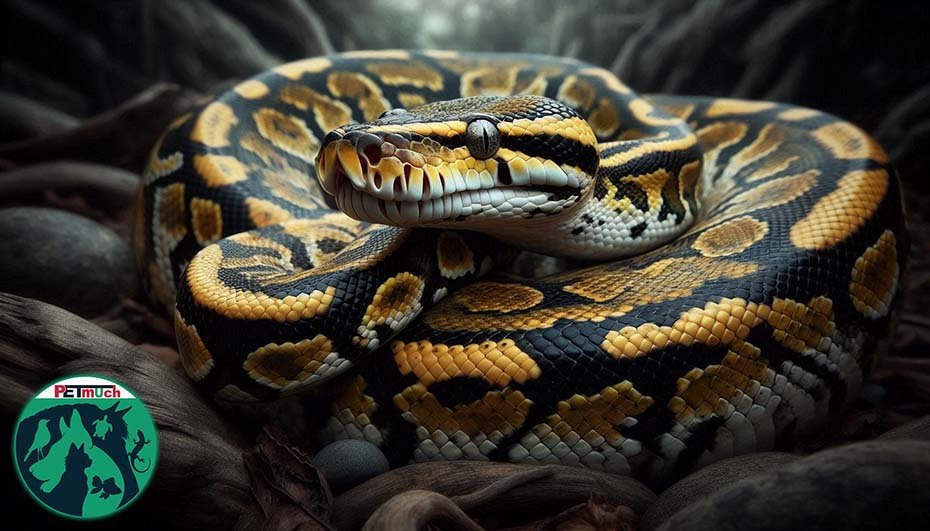 Reticulated Python in habitat
