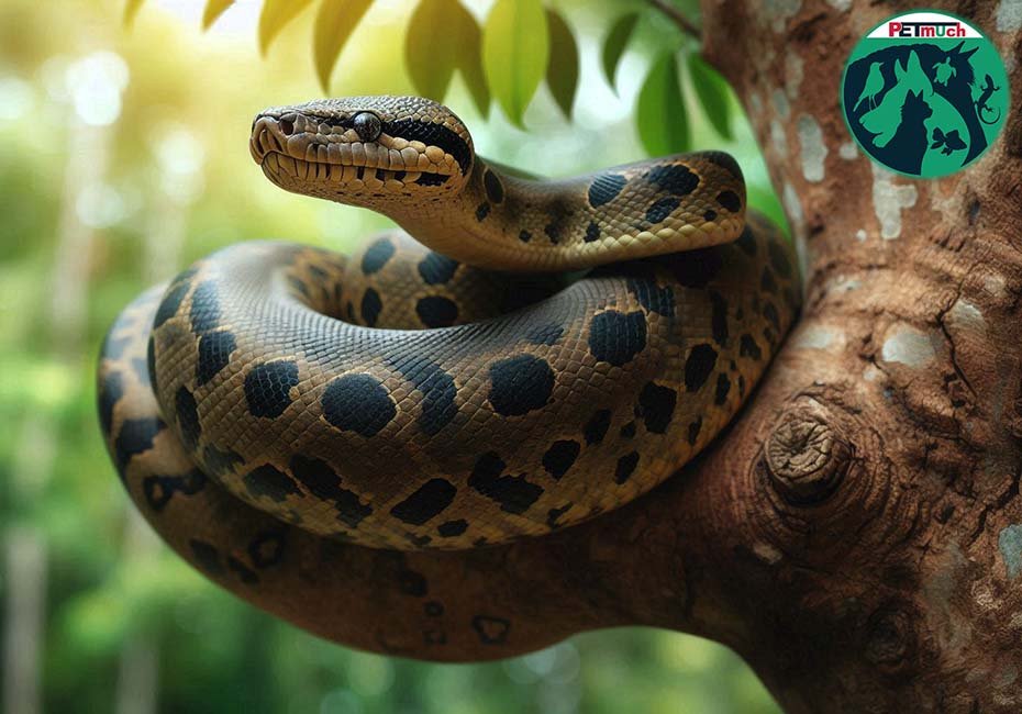 Green Anaconda in the wild