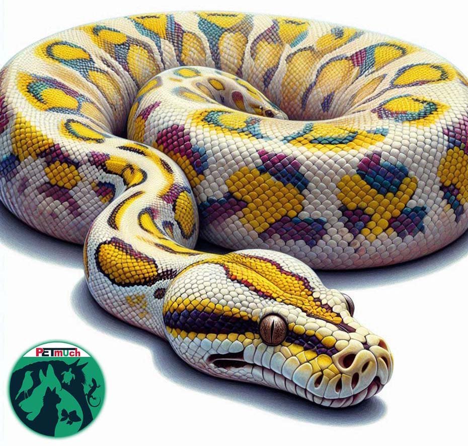 Burmese Python in rare color morph
