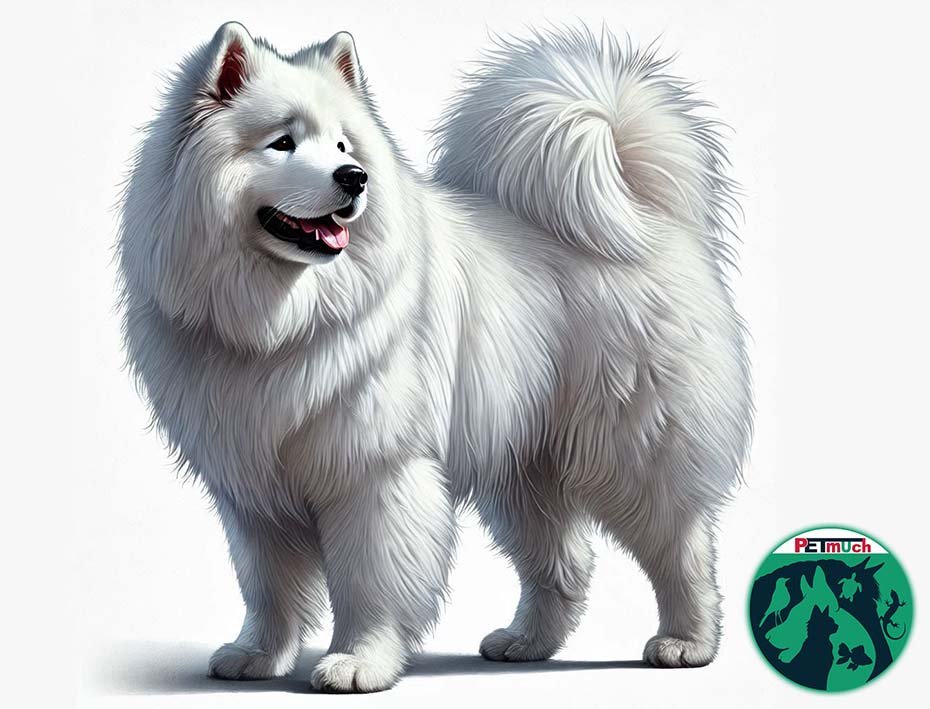 Samoyed dog standing