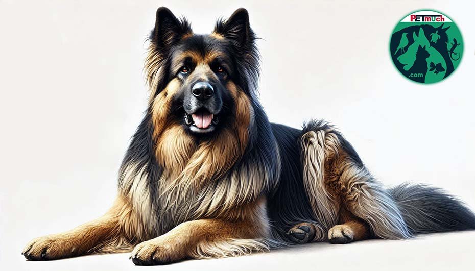 King Shepherd Dog sitting