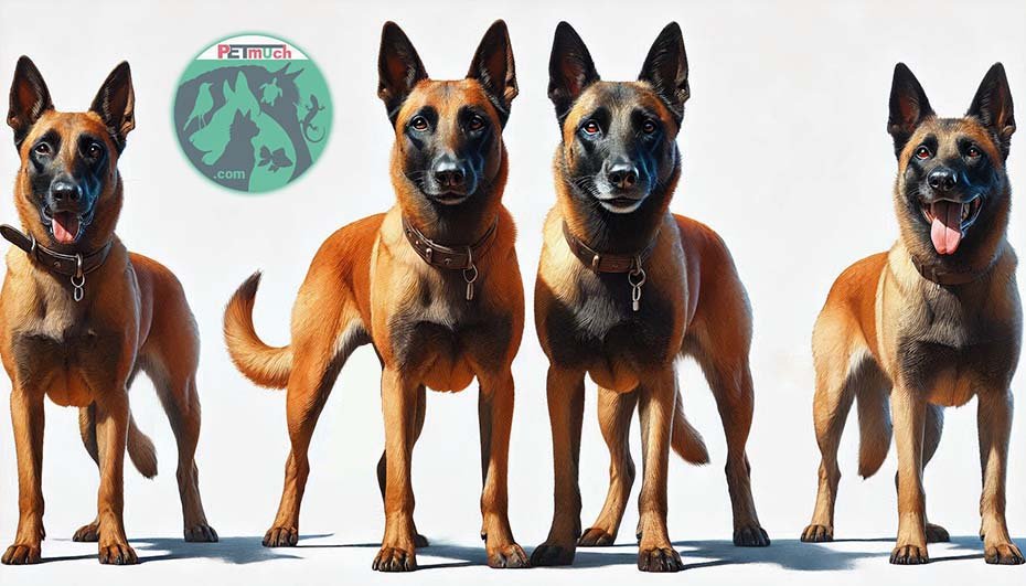 Belgian Malinois different color coats