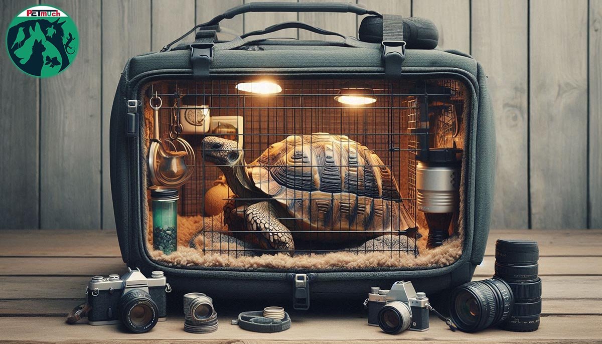 Tortoise in an Indoor Enclosure. AI Generated Image.